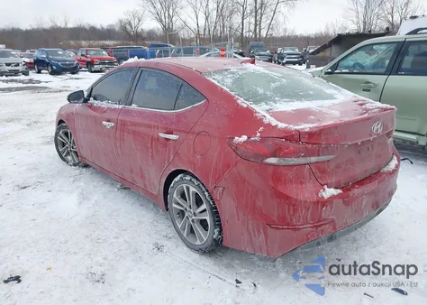 2017 Hyundai Elantra Limited z USA, uszkodzony, nr VIN 5NPD84LF1HH021245